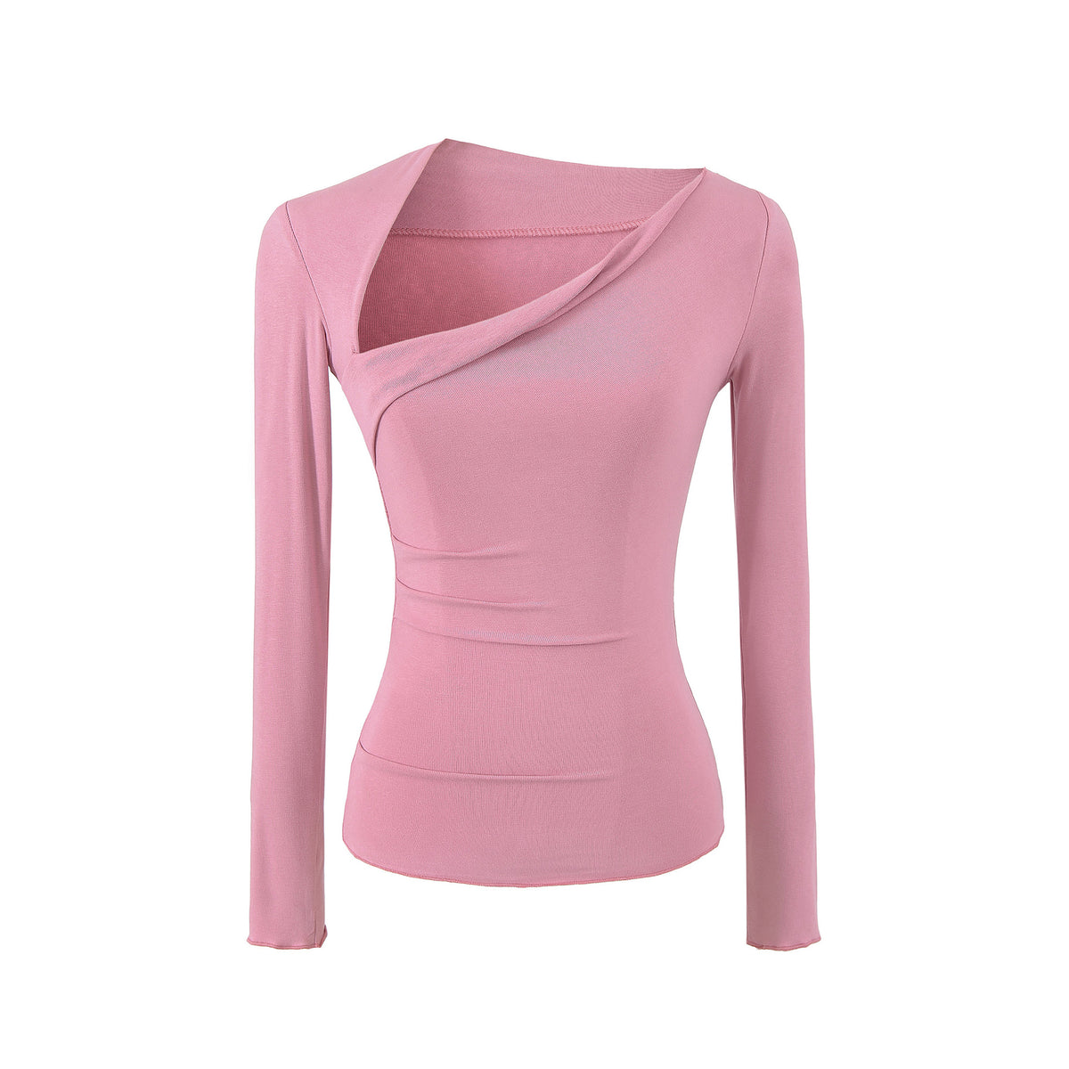 Premium Asymmetrical Long Sleeve Slim Fit T-Shirt