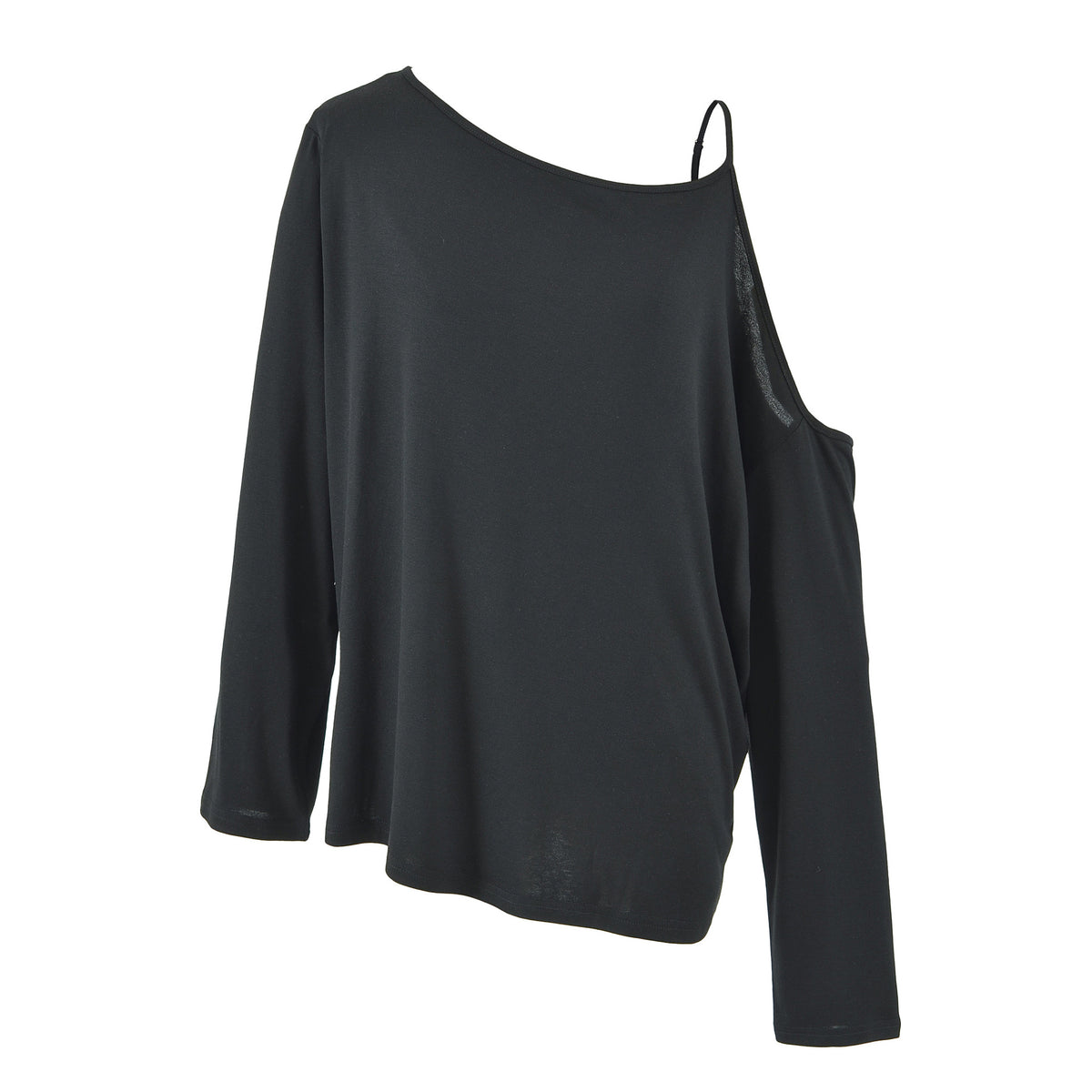 Long Sleeve Asymmetric Off-Shoulder Women's T-Shirt