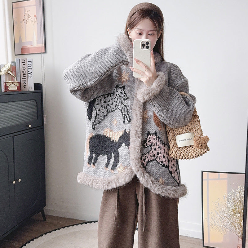 V-neck long sleeved sweater
