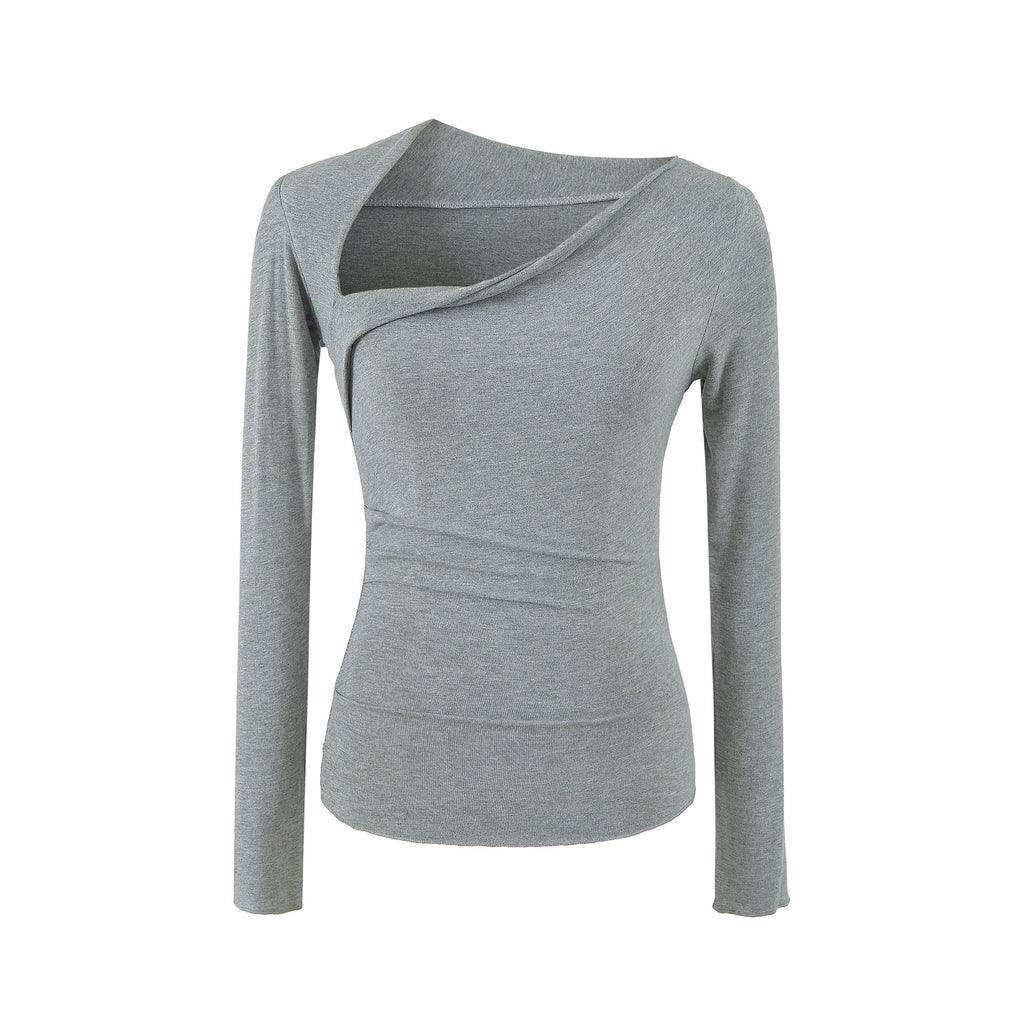 Premium Asymmetrical Long Sleeve Slim Fit T-Shirt