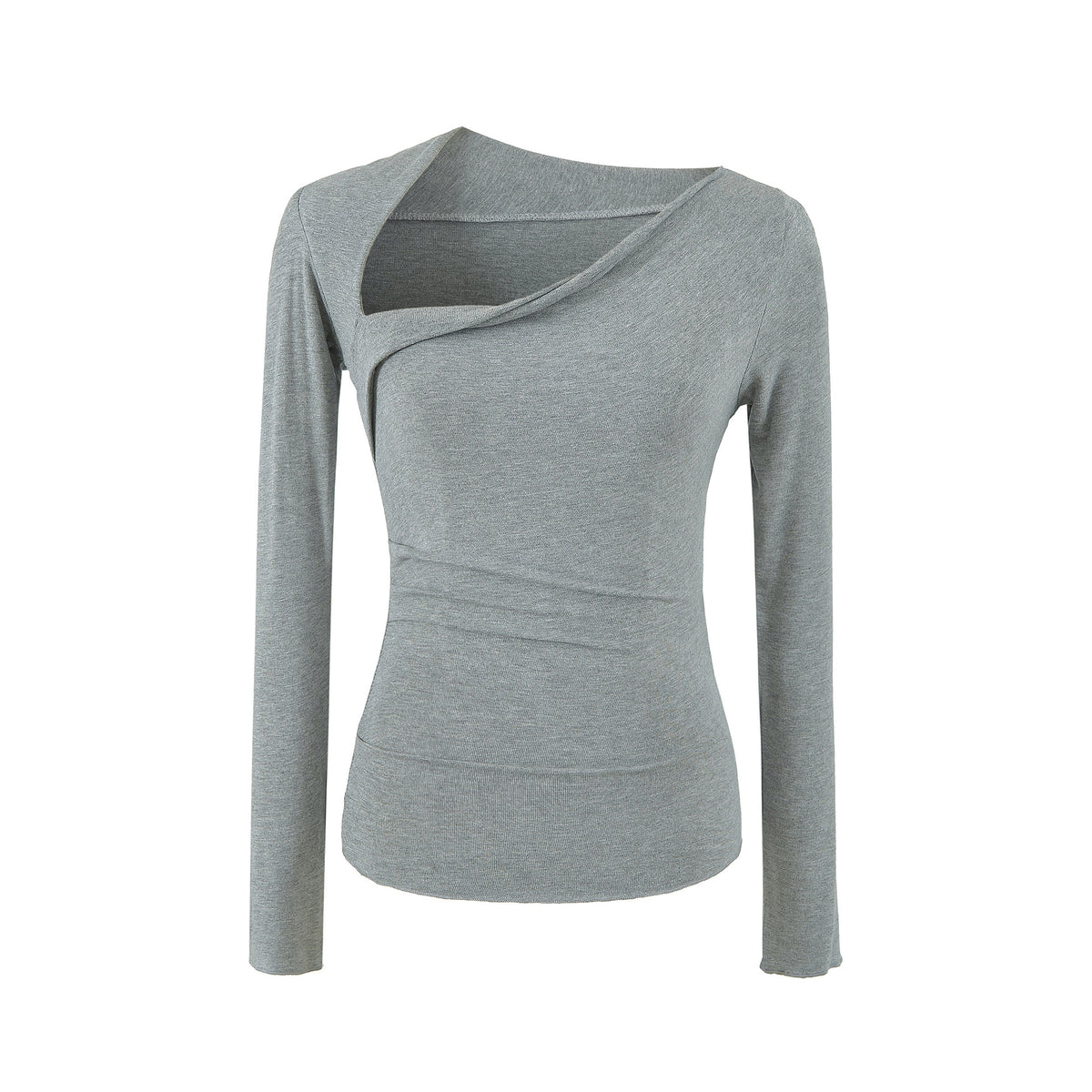 Premium Asymmetrical Long Sleeve Slim Fit T-Shirt