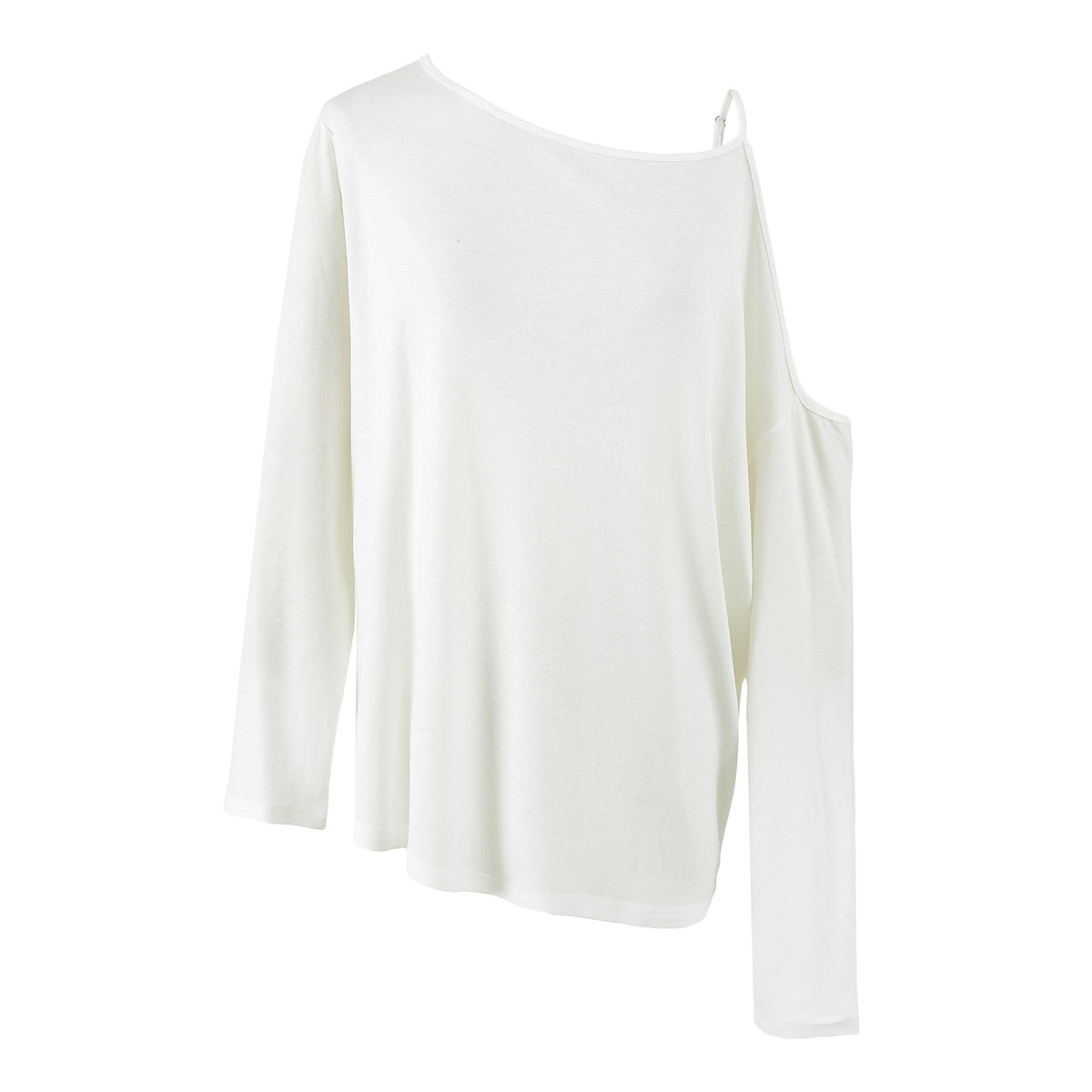 Long Sleeve Asymmetric Off-Shoulder Women's T-Shirt