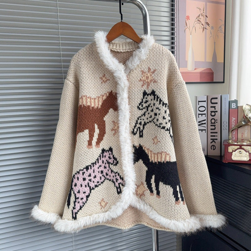 V-neck long sleeved sweater