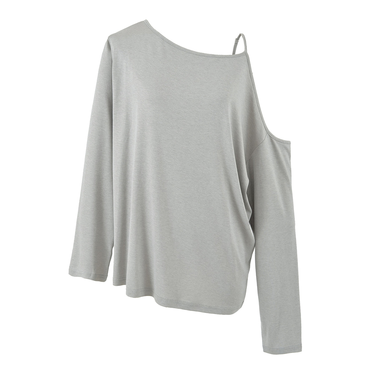 Long Sleeve Asymmetric Off-Shoulder Women's T-Shirt