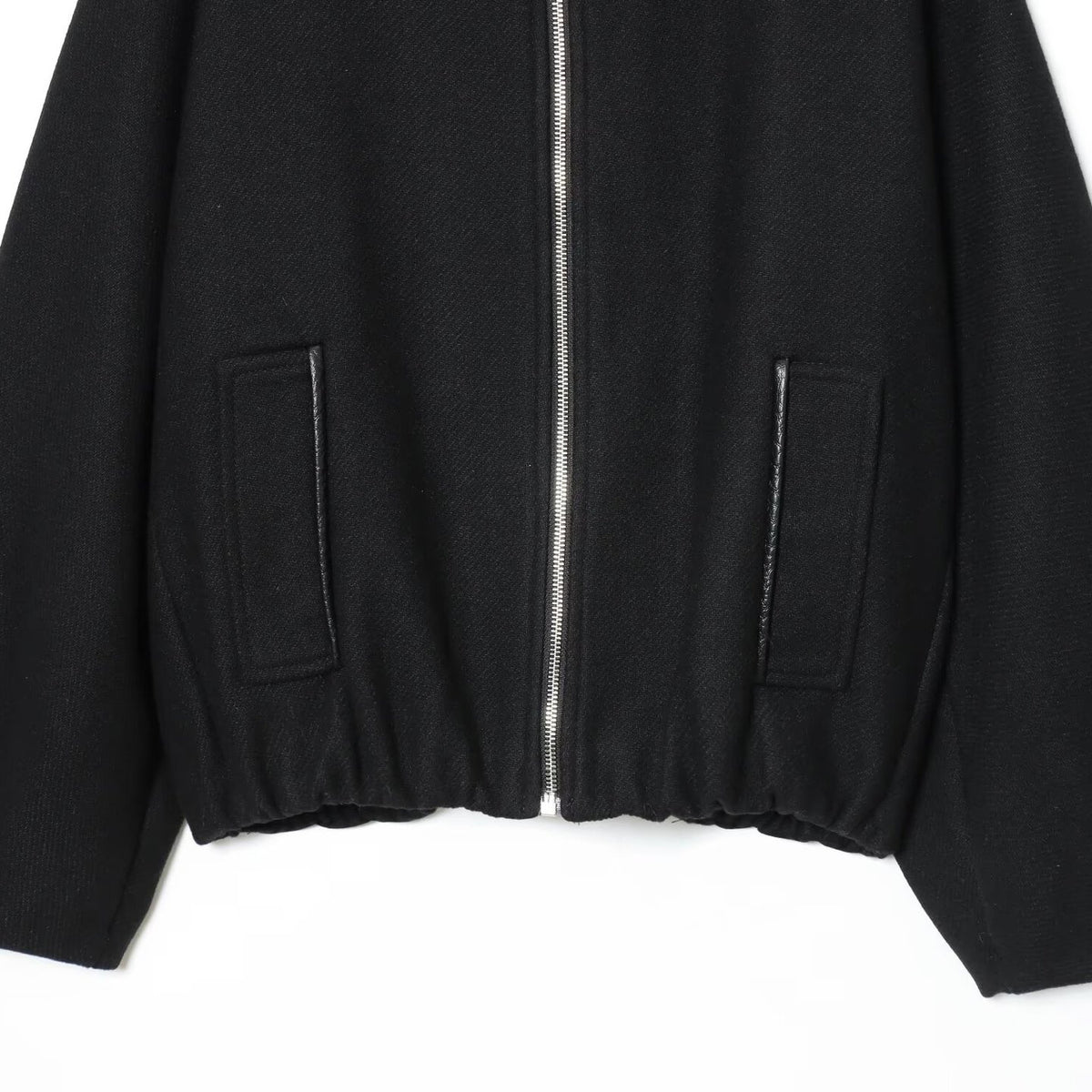 Collar long sleeved zipper pilot jacket
