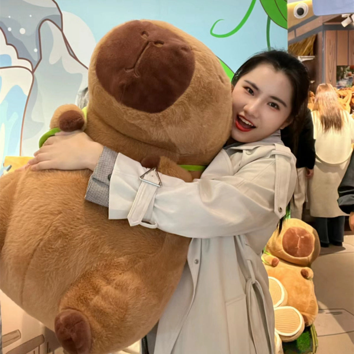 Kapibala plush toy oversized capybara plush toy pillow doll