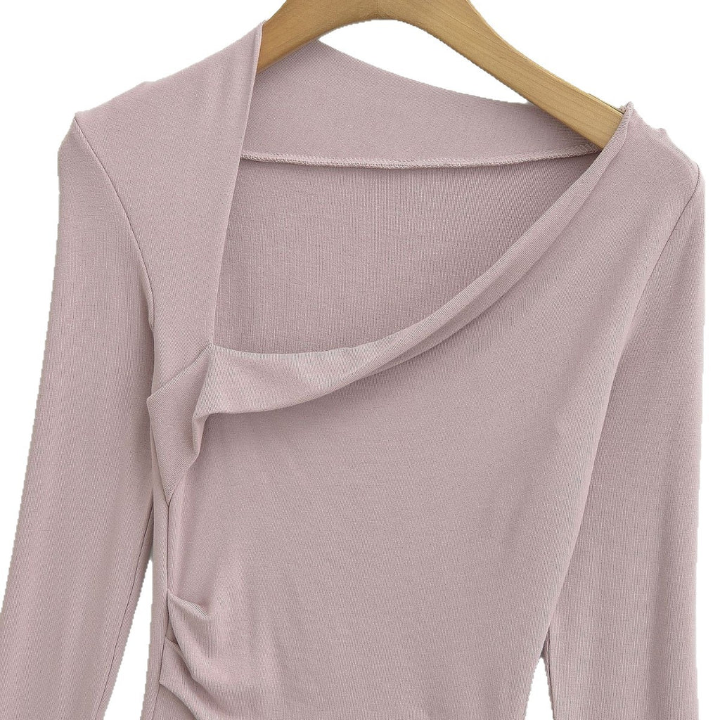 Premium Asymmetrical Long Sleeve Slim Fit T-Shirt