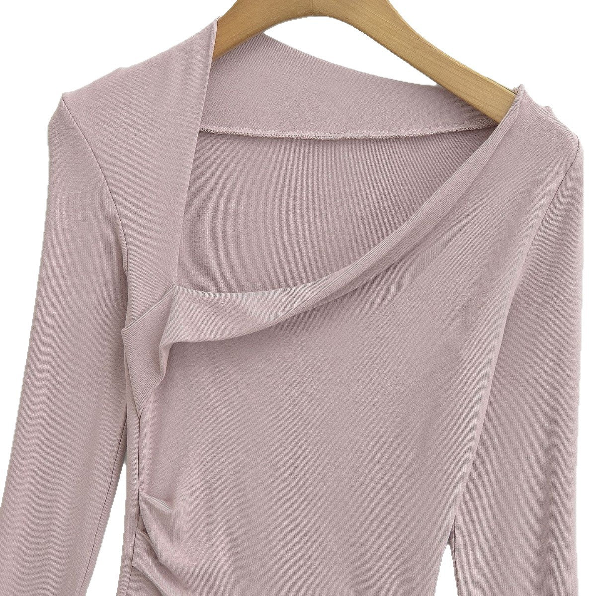 Premium Asymmetrical Long Sleeve Slim Fit T-Shirt