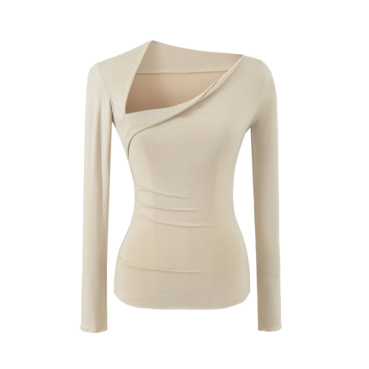 Premium Asymmetrical Long Sleeve Slim Fit T-Shirt