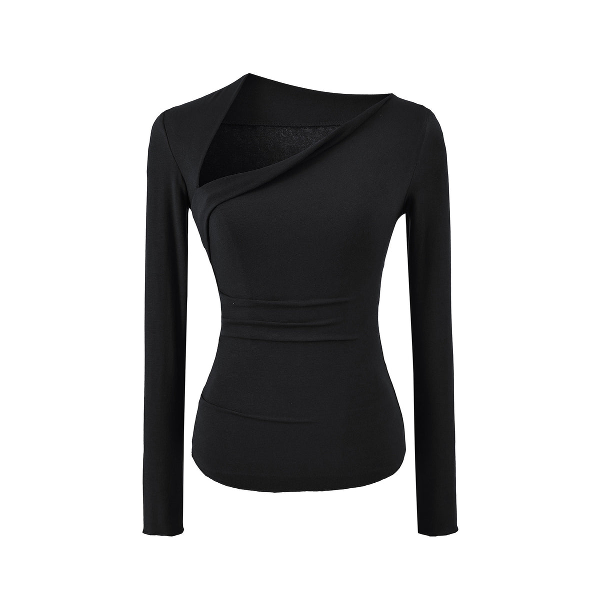 Premium Asymmetrical Long Sleeve Slim Fit T-Shirt